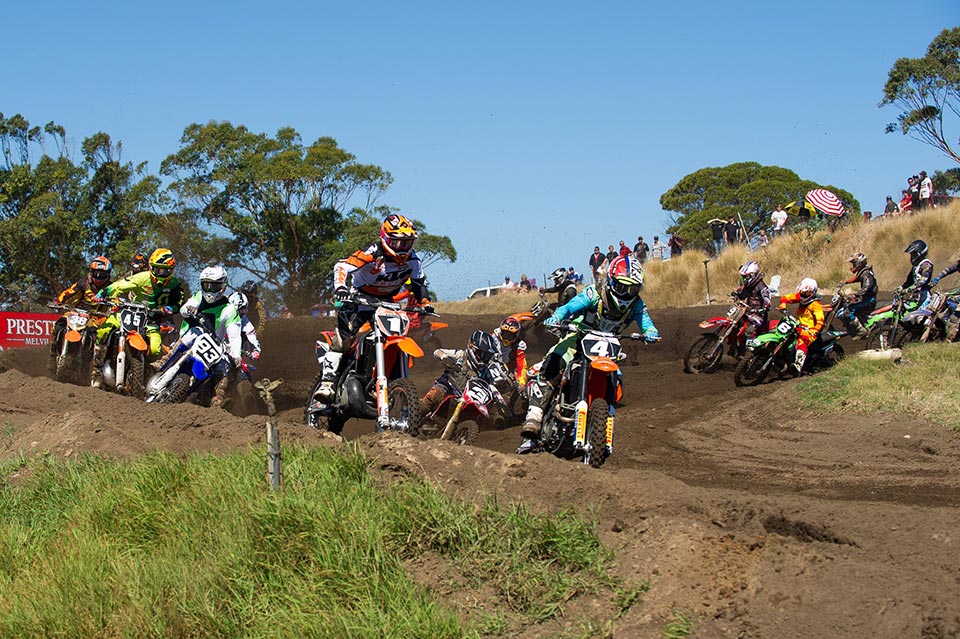 Celebrating its tenth year of promoting the Western Australian State Motocross Championships, the 2014 WAMX opening round had something to whet the appetites of the crowd at Coastal Park in Henderson, in Perth’s southern suburbs.