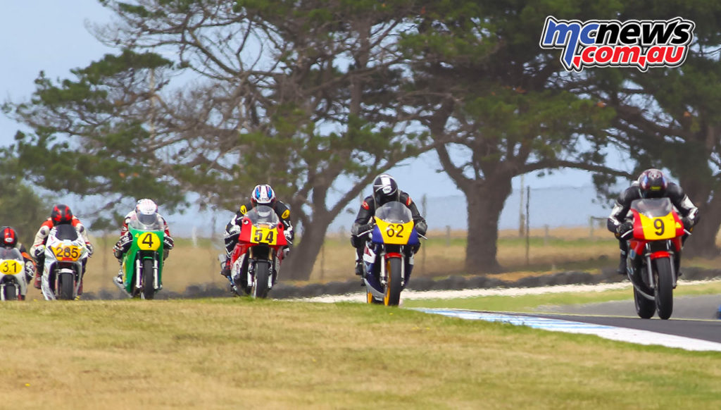 2017 Island Classic - 500cc New Era - Tim Podt, Phillip Burke, Brendan Wilson, Tom Bramich, Glen Kettle - Image: Cameron White