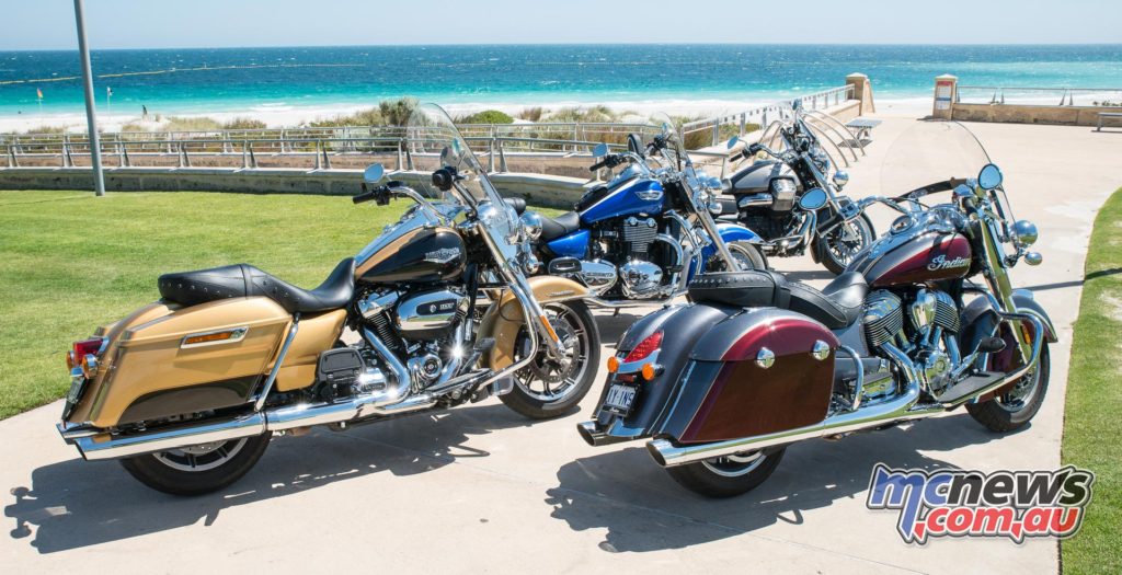 The four bikes at our final destination on the west coast, Sorrento Beach