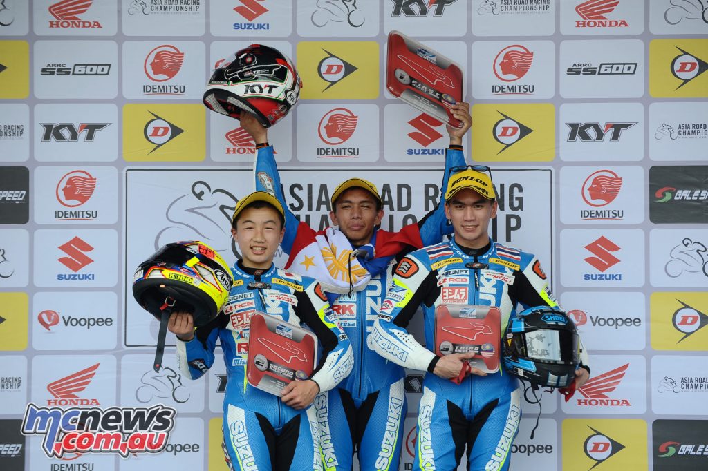 Suzuki Asian Challenge Podium