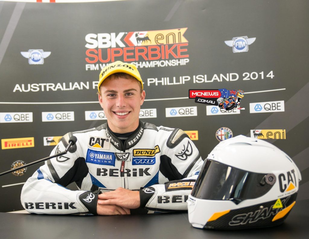 Daniel Falzon pictured during the opening rounds of the Phillip Island Championship staged during the Superbike World Championship weekend earlier this year