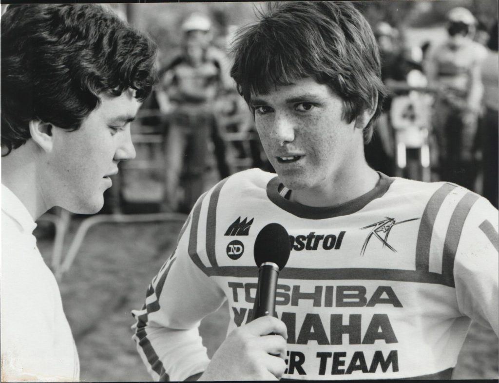 Neil Crompton and a young Jeff Leisk