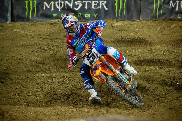 Red Bull KTM’s Ryan Dungey consistently finishing on the 450SX Class podium - Photo Credit: Hoppenworld