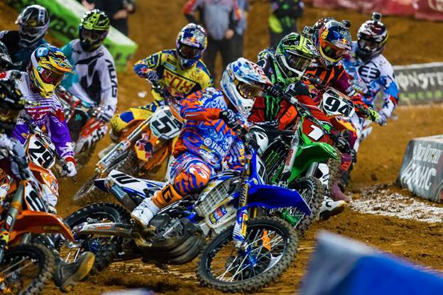 450SX Class Main Event race start in Atlanta - Photo Credit: Hoppenworld
