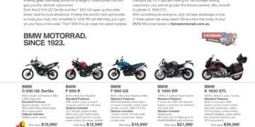 Something for everyone, BMW Ride Away offers