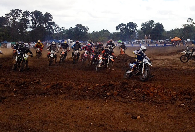 Former World motocross vice champion Jeff Leisk sneaked out of the office to gain some additional product information aboard a Husqvarna FC 350 at today's KTM Tumbulgum motocross. He didn't disappoint fans, winning all four motos in his class. 