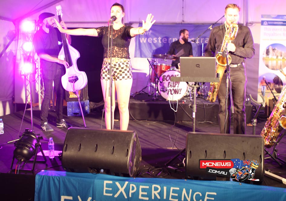 “For the first time this year we opened the Festival with a street concert on Saturday night, which featured Perth band Boom Bap Pow. This turned out to be an even bigger attraction than we had thought, with around 500 people out on the street enjoying the music.”