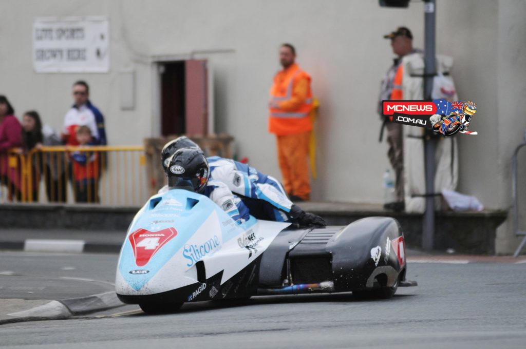 In the Formula Two sidecar class, which saw just one lap completed before the session was red flagged due to an incident at Kerrowmoar, John Holden/Andy Winkle showed there’ll be contenders come race day once more with a lap of 112.877mph, just under ten seconds quicker than Ben and Tom Birchall. 