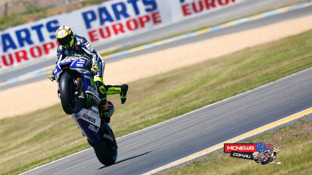 Valentino Rossi - 2nd | +1.486 | 28 Laps “For sure I’m very happy about the race and the result. I made a very good start and when I saw Dovi and Bradl in front I knew I could go faster than them so I overtook. I got in front and tried as hard as possible but it was more difficult with the front today, maybe because the asphalt was hot. Anyway I tried the maximum and my pace was not so bad. I was waiting for Marc or Jorge and Dani to arrive, when Marc arrived I tried to push a lot to stay on the 1’34.0 to make the work difficult for him but in the crucial moment of the race I made a mistake in braking. I braked a little bit too deep and went wide. It's a great pity as it was too easy for Marc. If not we could have fought a little bit because today I was not so bad, difficult to beat but for sure more fun. I hoped he would wait for me but... he didn't! We’ll have to try again next week in Mugello, I want to do a good weekend and try to fight with him another time. I’m happy because my target is to be competitive, to stay with the front and fight with them. At this moment I’m not able to win a race but I am always there and I’m enjoying it very much.”