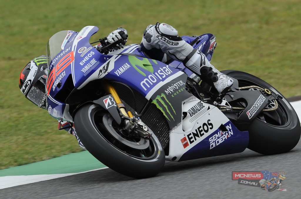 Jorge Lorenzo - 5th / 1’48.665 - “Unfortunately before the second practice today it started spitting and raining a little bit, not so much but we were not able to use the slick and it had no use to try with the rain tyre. I just made one lap to warm up the rain tyre in case there’s a dry and wet race. This morning was good, I feel better physically and I feel stronger on the bike. It is just a little more nervous than last year so we are trying to improve the electronics to make the bike more smooth and easier to ride.”