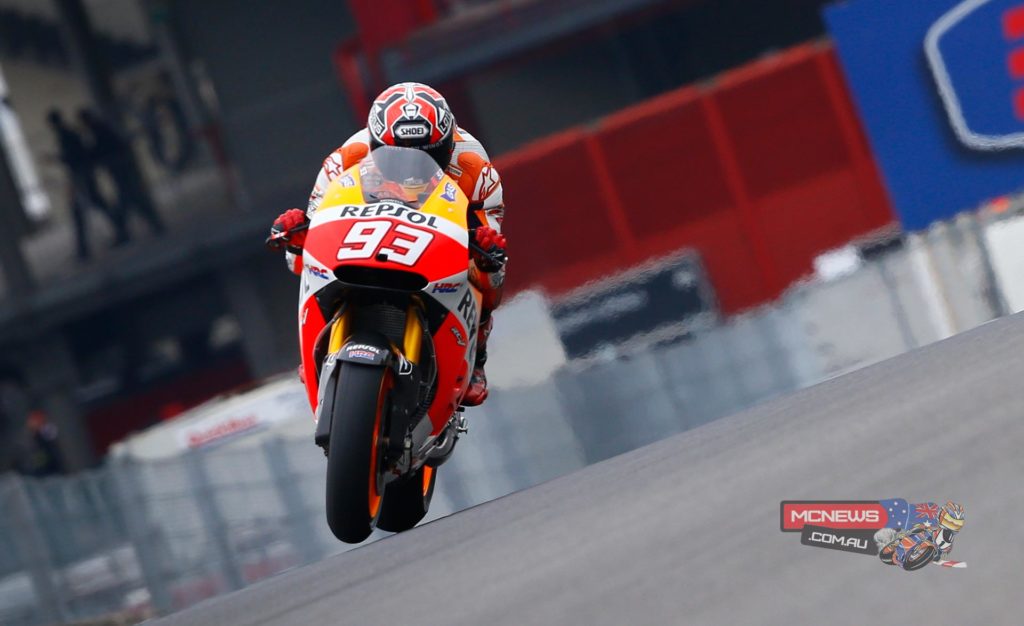Marc Marquez - 1st - 1’48.004 - “Today was a really good day, I began with a few questions on my mind after last year - when this track was one of those that I found most difficult - and I saw that things have changed completely after a year of experience. The morning went well and the feeling was good, but in the afternoon we didn't go out as it was raining on-and-off and the surface was neither fit for dry riding nor wet tyres. I felt very comfortable on the bike, there was a big difference compared to last year and I'm feeling much better about things and we hope to continue improving”