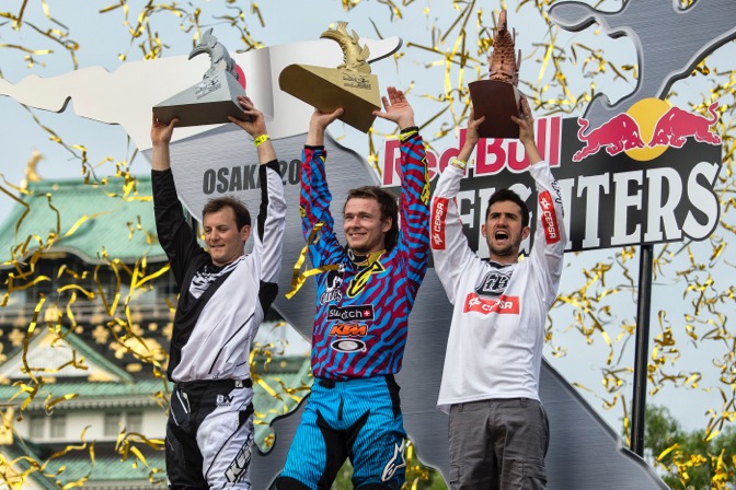 Sherwood won the season opener in Mexico City before dominating the battle at Osaka Castle today with runs that were nearly flawless. Rémi Bizouard of France earned second-place honors, with Dany Torres of Spain in third.