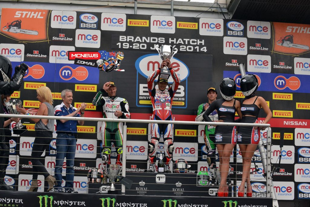 Ryuichi Kiyonari beat off a hard-fought challenge from Shane Byrne to win the opening race of the fifth round of the MCE Insurance British Superbike Championship on the Brands Hatch Grand Prix circuit. 