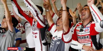 The winning team celebrate