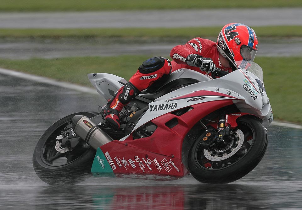 Anthony West was a wet weather master on the R6