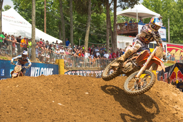 The battle for victory once again came down to Dungey (5) and Roczen (94). (Photo: George Crosland) 