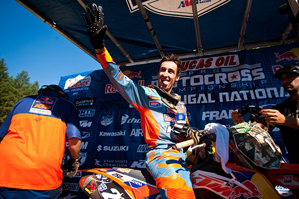 Musquin's win ends a 16-race drought for the Frenchman. (Photo: Matt Rice)