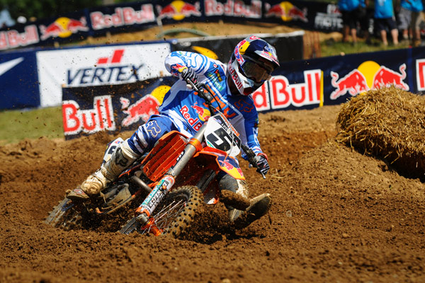 Dungey led every lap in the second moto. (Photo: Amy Schaaf)