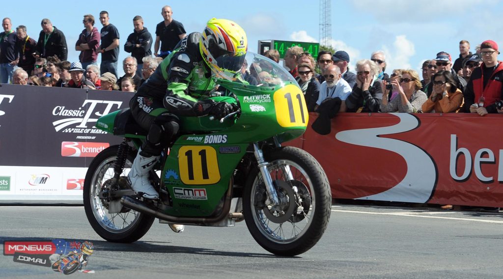 Ian Lougher sets off on the 500cc Paton