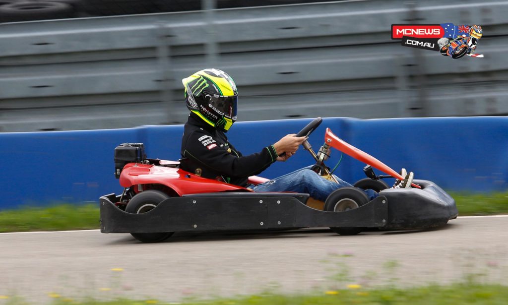 Pol Espargaro karting ahead of Brno MotoGP