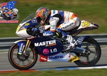 Alvaro Bautista on his way to a World Championship with Aprilia in 2006