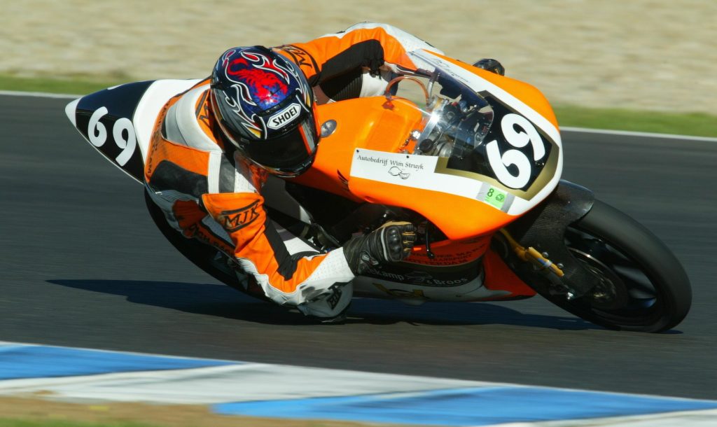 Michael van der Mark in Dutch 125 GP