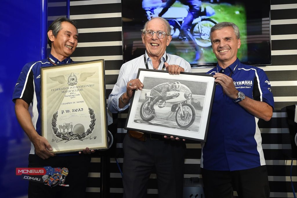 50th Anniversary of first Yamaha World Championship with Phil Read