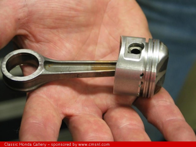 Honda RC166 piston, in real life full size...