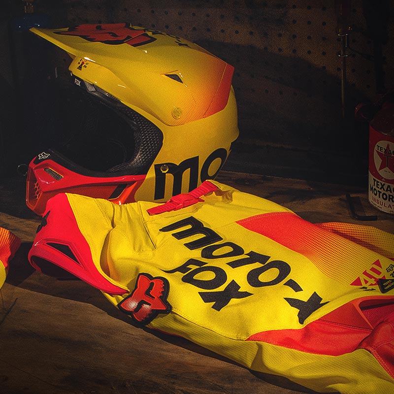New collection of Fox 360 Racewear celebrates 40th Anniversay - Originally designed for the 1977 AMA 125 Nationals Team ‘Moto-X Fox’,