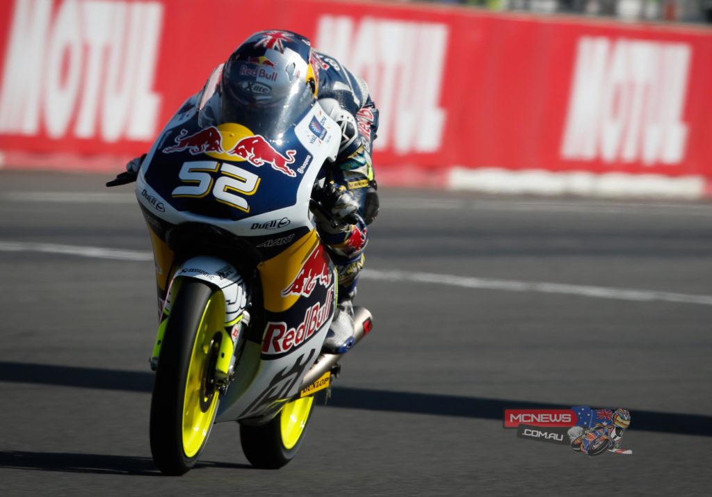 Saturday’s Moto3™ QP at the Motul Grand Prix of Japan saw Danny Kent take pole, with Niccolo Antonelli and John McPhee also securing front row slots.