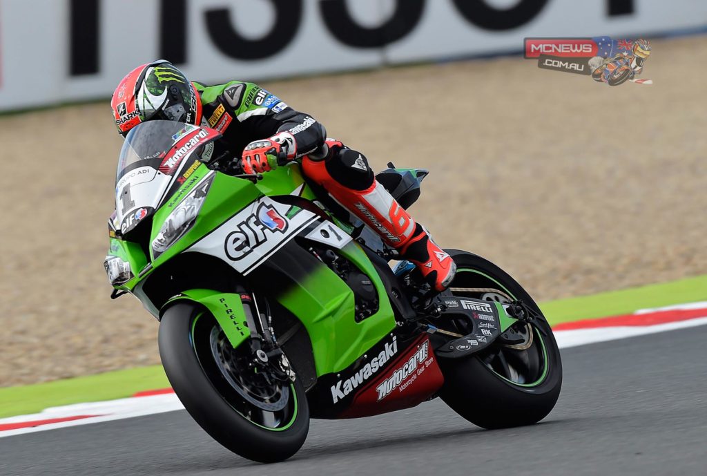 Tom Sykes: “I always ride a little bit reserved with a race tyre in Superpole, especially with the one bike rule in place. My target today was very clear, however. It is always to get onto the front row at every race, but today I wanted to go for full glory. As soon as I put the qualifying tyre in the Ninja ZX-10R was working brilliantly. All of a sudden we were able to put the bike where we wanted on the track a bit more easily and the new best lap time came relatively nicely. I was pushing, of course, and the bike was moving, but at the same time it was working well. Because of that I am very happy.”