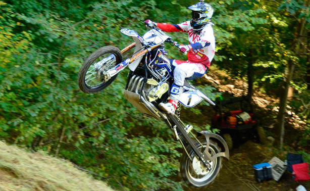 Jay Sallstrom won the Unlimited Class hillclimb at Round 7 of the VP Racing Fuels AMA Pro Hillclimb series