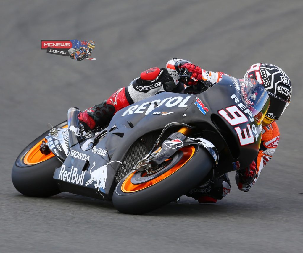 Marc Marquez - 1st - 1’30.973 (68 laps) - “Today went well because we were able to gather a lot of data. We tried out both bikes: this year's and the 2015 machine. The new prototype has more potential in some aspects but, as is normal, I felt better with the 2014 bike - with which I set my fastest time. It’s true that in one day we have not had too much time to work on setting up the new prototype, but I think that it has potential and that this test has been important for Honda because of the information obtained. The HRC engineers have also found out which way to go this Winter to try to improve for the test in Malaysia, which takes place in February. Thanks to all my team and to all the fans for an unforgettable 2014!”