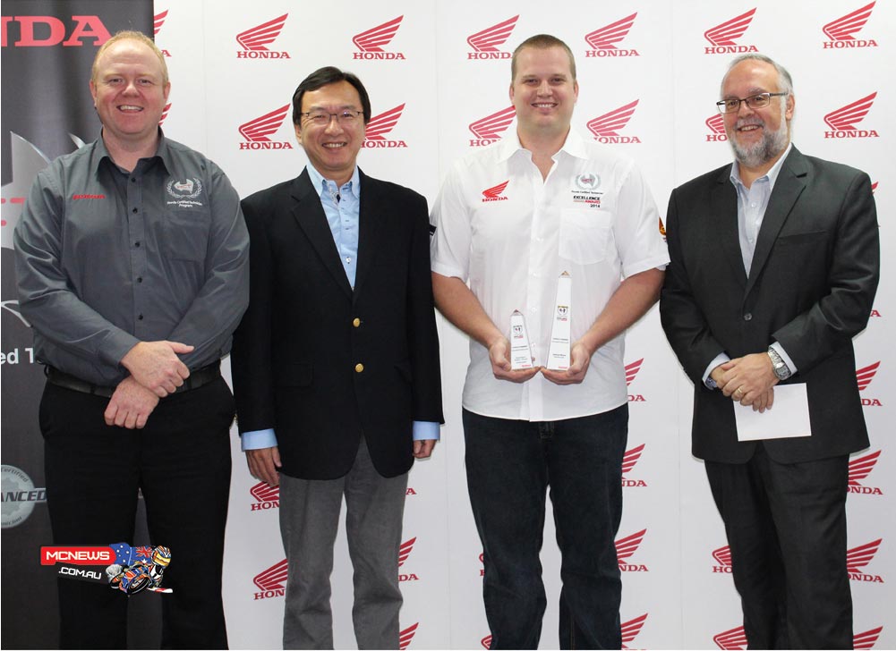 Beaudesert motorcycle technician Josh Pamment was last month announced as the 2014 Honda Certified Technician (HCT) Excellence Award winner.