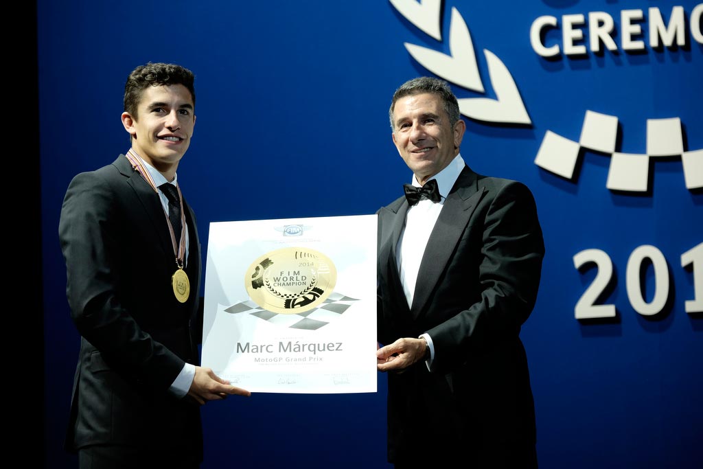 Jorge Martinez Aspar with Marc Marquez
