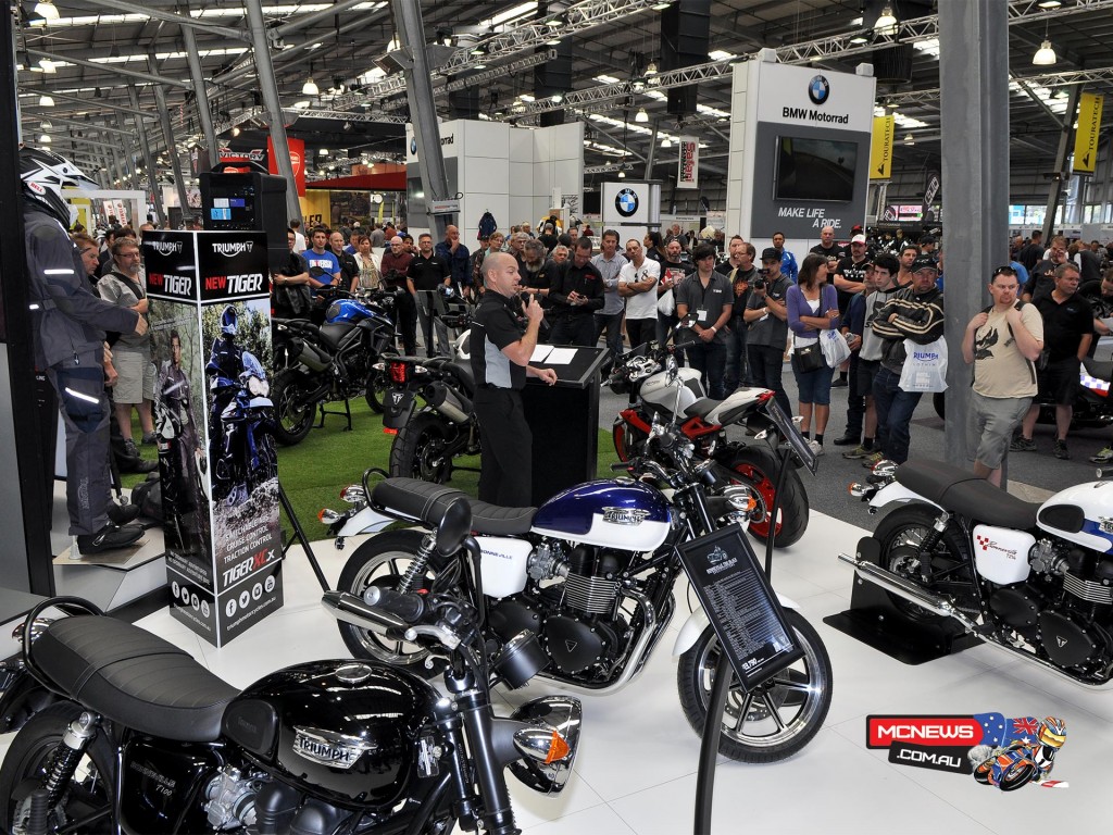 Triumph Motorcycles on display at Moto Expo