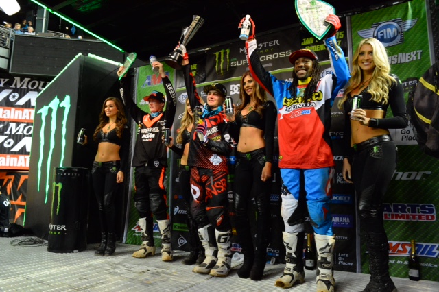 Jessy Nelson, Cooper Webb and Malcolm Stewart
