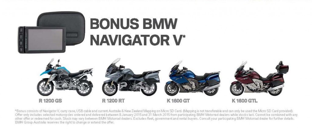 BMW Motorrad sees in the New Year with bonus Navigator V