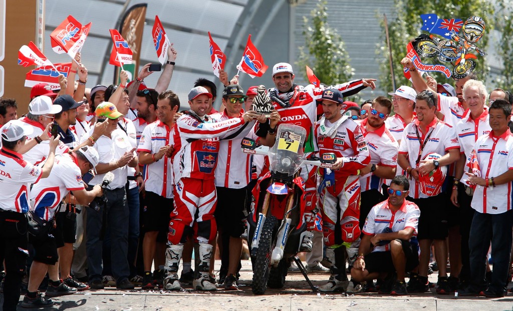 Dakar 2015 Team HRC Paolo Goncalves second overall