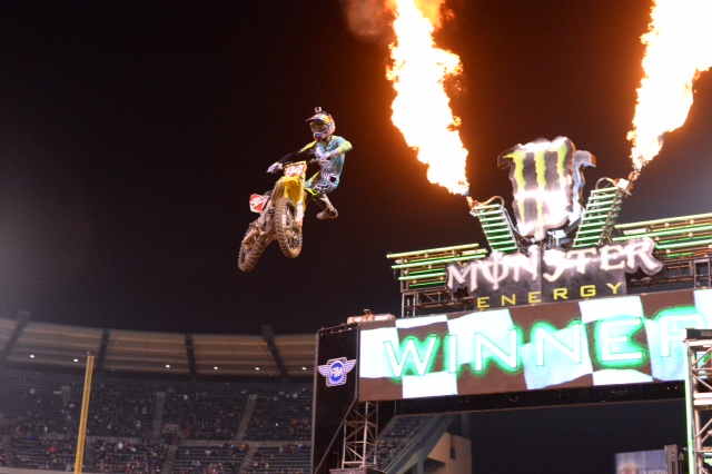 Ken Roczen is perfect in Anaheim - Photo credit: Simon Cudby