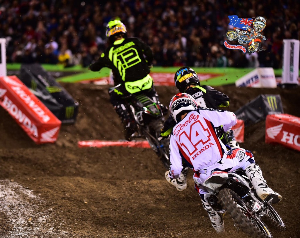 Cole Seely captured 2nd place in the 450SX Class Main Event in Anaheim