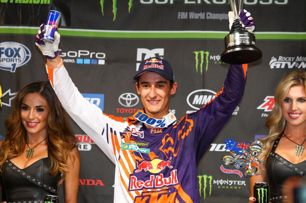 Eastern Regional 250SX Class Main Event race winner, Marvin Musquin