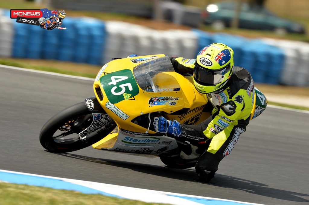 Olly Simpson looks set to dominate after setting the pace during Thursday practice at Phillip Island