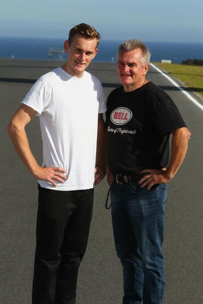 Alex Phillis with famous WSBK dad Robbie Phillis