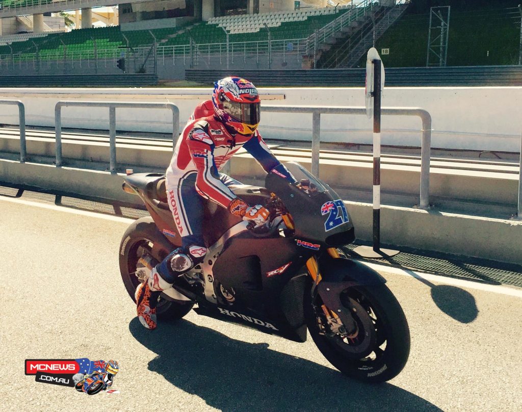 Casey Stoner 2015 MotoGP Test Sepang