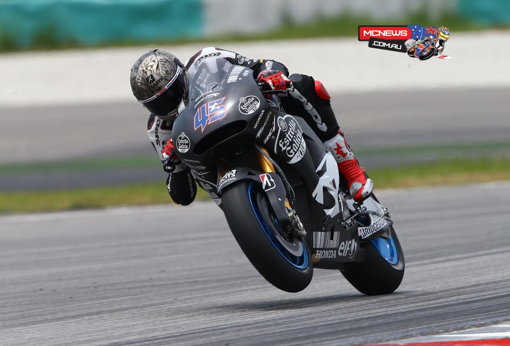 Scott Redding / 13th / 2m00.762 - “We struggled for most of the morning, during the time when the track conditions were at their best, as we couldn’t get the tyre to work for us. When we switched tyres then the lap time came immediately, so I guess we were just unlucky with that particular tyre. I’m still learning; changing the set up a little to try and get more feeling from the front, because I’m starting to push the the front more now I’m going faster. I was quicker today than I was at the last test, even though the track conditions aren’t as good, and I’m less than a second off the fastest guys, so I’m happy with that. Every lap gives me a better understanding of the bike; a lot of these guys have more experience on the bike, so they know what to expect, but I’m still on a steep learning curve with the Honda RC213V. We have a target, but I don’t want to get fixated on the lap time, for me it’s better to continue the learning process here in Sepang.”