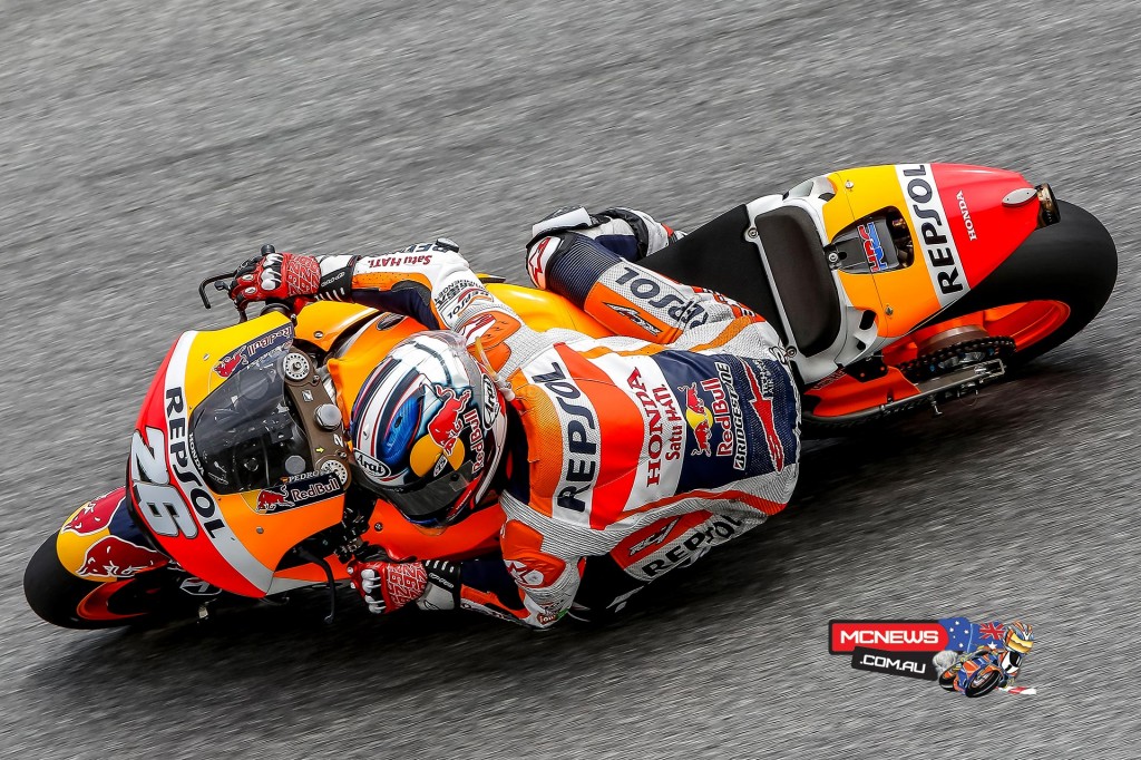 Dani Pedrosa - 2ND 1’59.006 (41 LAPS) - “I'm happy with the work we have done today, because we have made progress in some aspects with the rear. There is still room for improvement, but overall we've taken some pretty positive steps in this test and I think that's a very good thing. The team have also integrated well and we have worked very smoothly together, so I'm very happy about that. We did a race simulation in which we tested the bike for the first time in such a scenario. Obviously there are some things to improve but, considering it was the first time, the findings have been pretty good!”