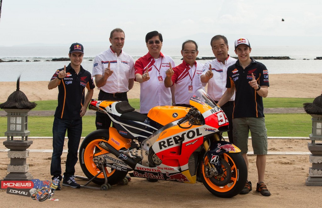 Repsol HRC 2015 RC213V reveal in Bali