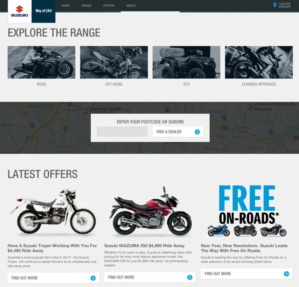 Suzuki Motorcycles Australia Launches New Website