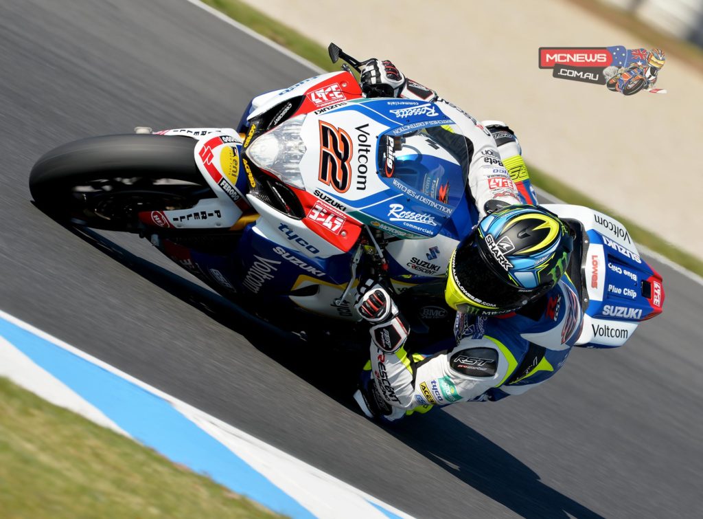 Alex Lowes dipped under race lap record to set the pace on Friday at Phillip Island